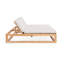 Caldas Outdoor Teak Chaise Lounge-891488531