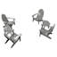 Chaise Adirondack en plastique avec table Anette-611446092