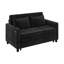 Canapé-lit convertible, canapé-lit escamotable avec dossier réglable, canapé-lit en chenille avec poche latérale-1705505413