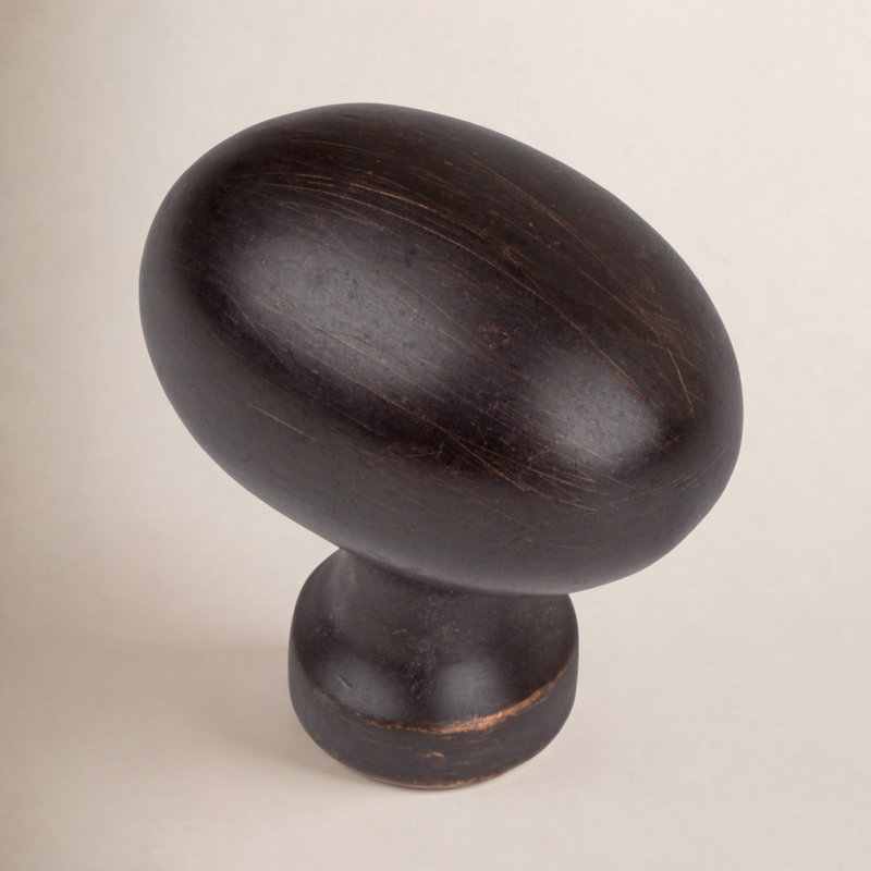 Classic 1 1/8" Length Oval Knob, Oil Rubbed Bronze