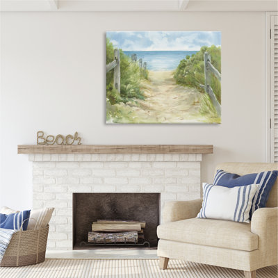 " Beach Path " Painting Print