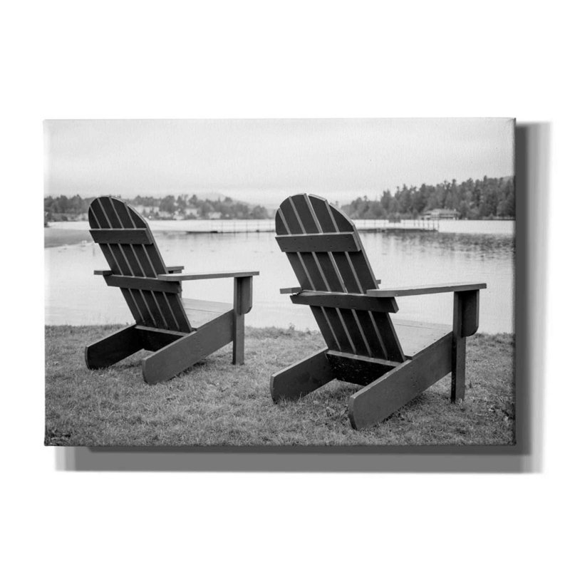 «Relaxing at the Lake» par Edward M. Fielding, estampe numérique sur toile, H 18 po x l 26 po x P 0,75 po