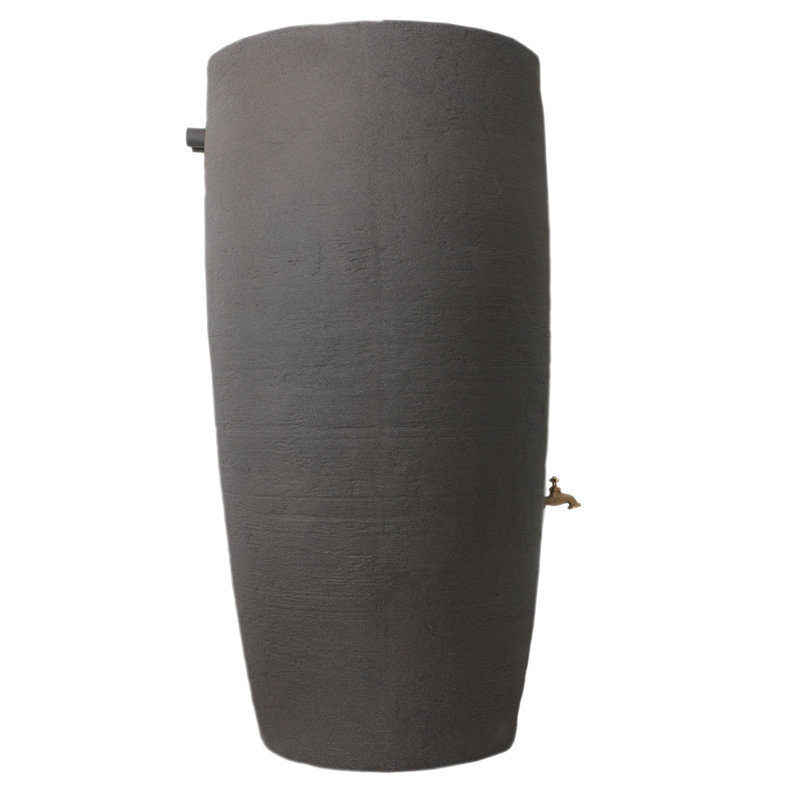 Athena Rain Barrel (50 Gallon & 80 Gallon Options), 49" H x 24" W x 24" D, Brownstone