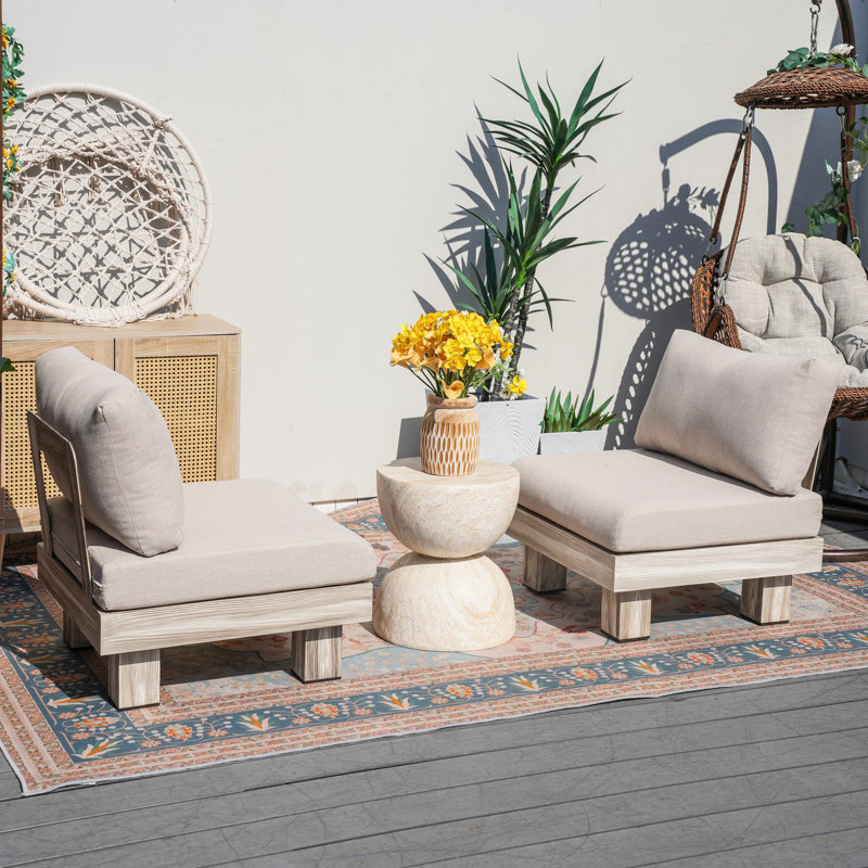 Fulgentas Shenia Outdoor Two Person Seating Group