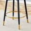 Ensemble de 2 chaises de bar rembourrées et pivotantes à 360 °, idéales pour la salle à manger, la cuisine et la terrasse avec un design ergonomique-499349877