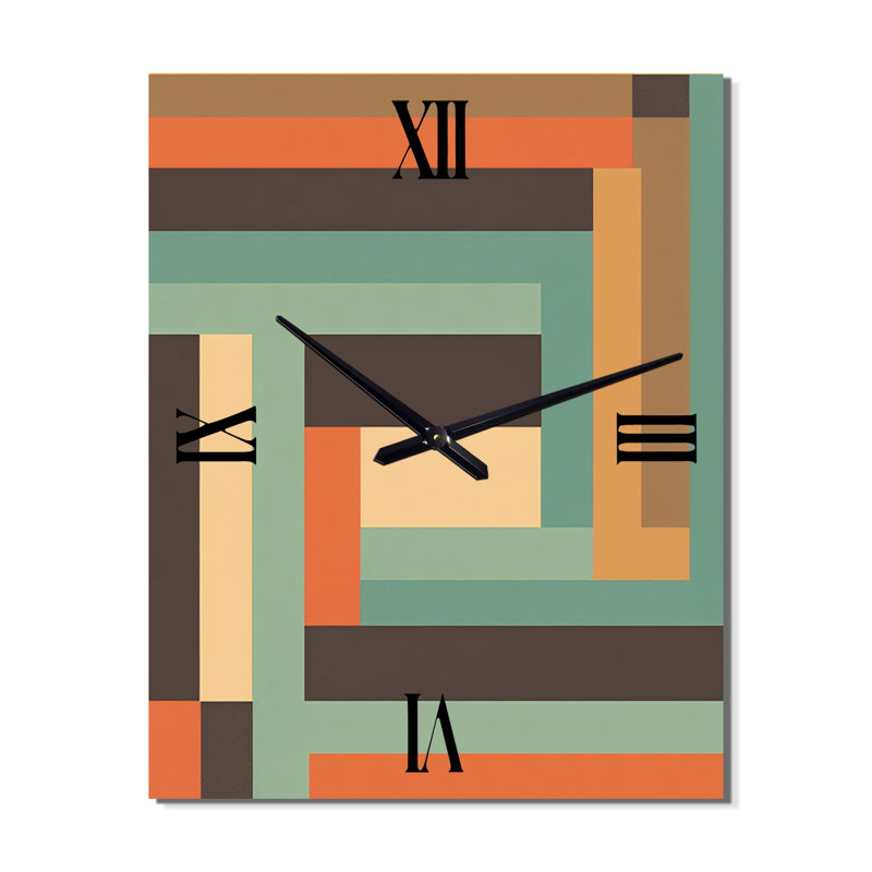 Horloge murale rétro Mid-Century, Grand