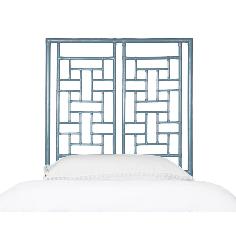 Ohana Rattan Open-Frame Headboard, Twin, Regatta Blue
