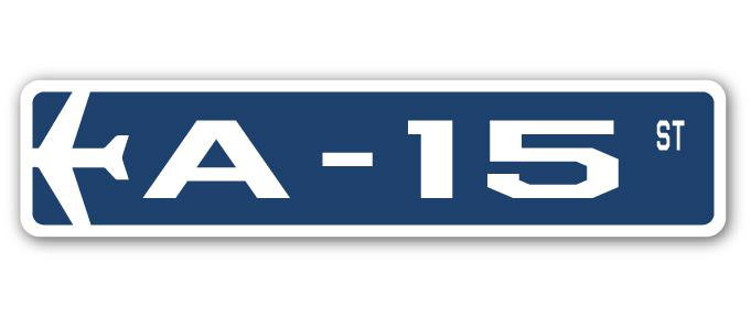 Plaque de rue en aluminium Angulo A-15 Air Force, H 6 po x l 24 po x P 1 po
