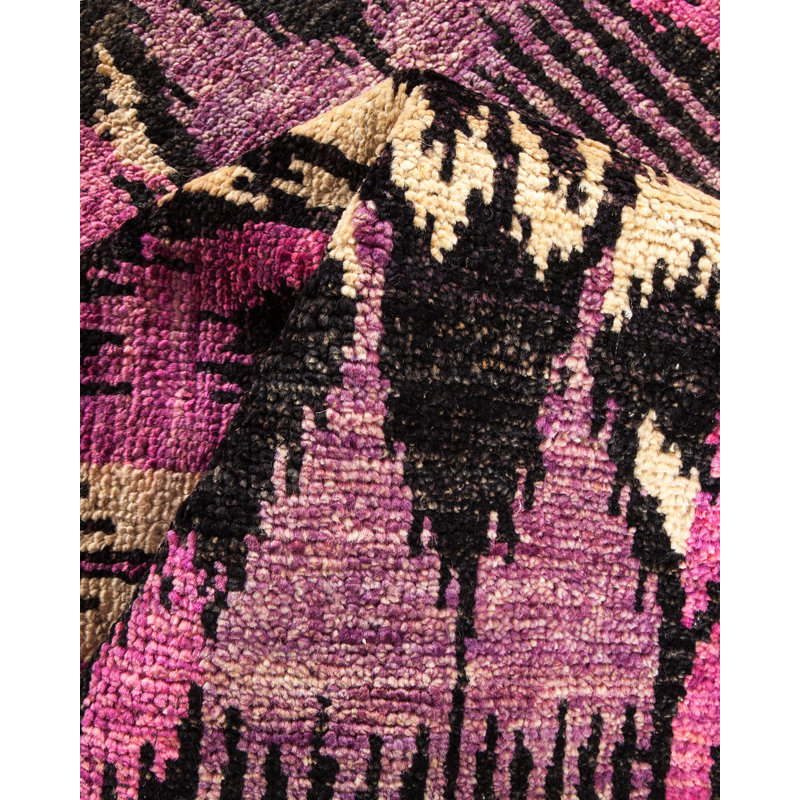 Contemporary One-of-a-Kind 6' 0" X 12' 1" Hand Knotted Area Rug