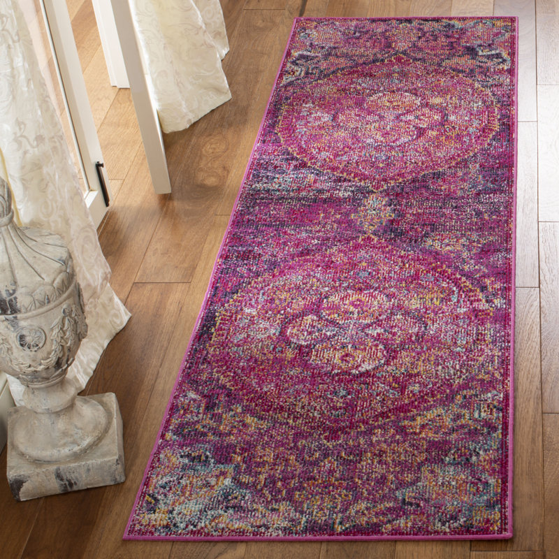 Flori Crystal Performance Oriental Rug, Runner 2'2" x 7'