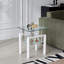 Tempered Glass Sofa Table, 2-Layers End Table With Storage, Living Room Side Table-886767116