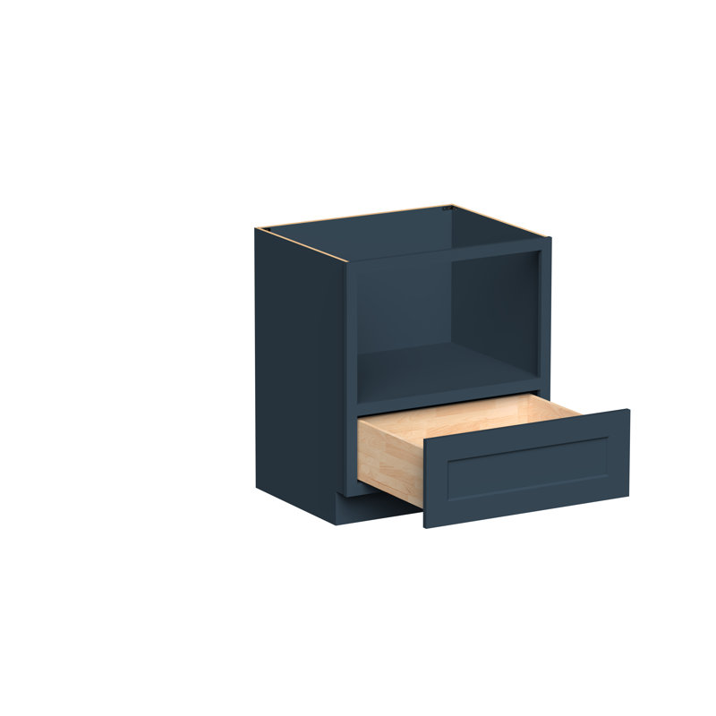 Armoire à micro-ondes de style Shaker de DL Cabinetry (prête à assembler) l 30 po x H 34,5 po x P 24 po, Cyber gris, 30"