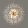 Shugar Modern Crystal Beaded Firework Chandelier Chrome Finish