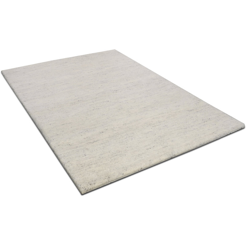 Pinkerton Hand Knotted Wool Melange/Sand Rug, Rectangular 60 x 90 cm