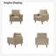 Fauteuil en cuir véritable de 33 po de largeur Annaleise-91376022