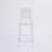 Imca Counter Stool with Square Back in Transparent Crystal - Wedding Chairs-1975657344