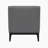 Timmins 28.5" Modern & Contemporary Accent Chair with 100% Top Grain Buffalo Leather, Solid Wood Legs, High-Density Foam Seat Cushions-1491827453