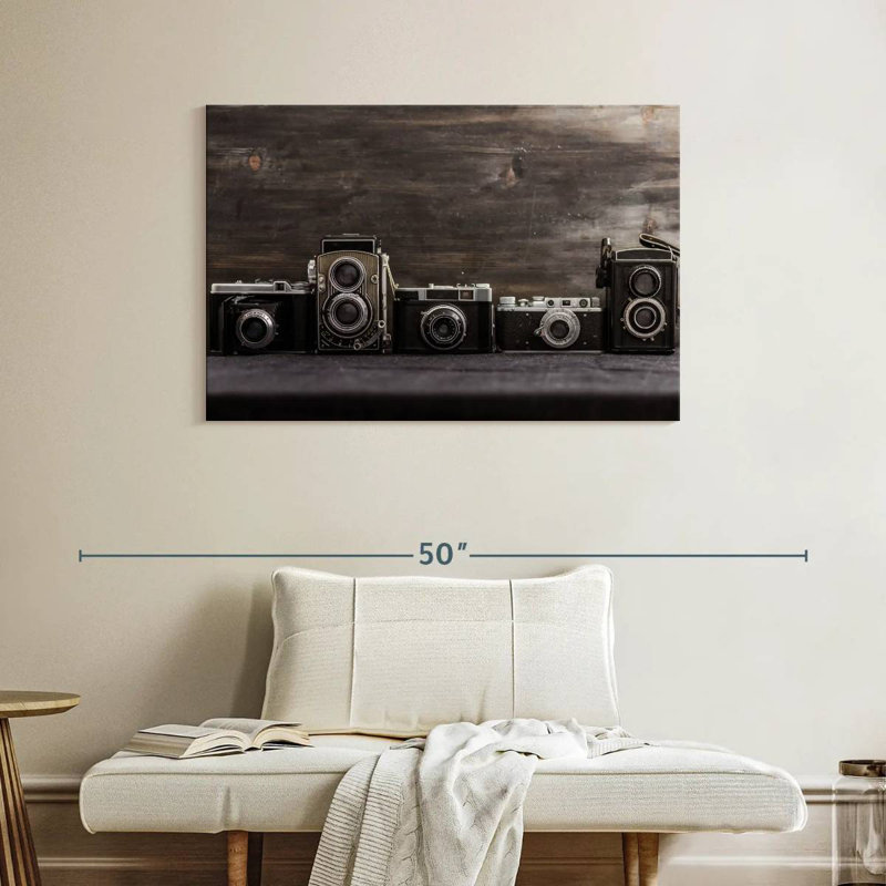 Senne Vintage Camera Collection, 26" H x 39" W