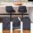 Illyas Swivel Upholstered Adjustable Height Counter Stool with Metal Frame-1577155202-1577155201
