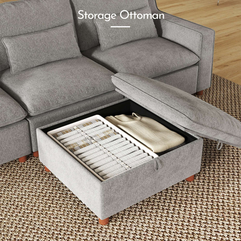 Repose-pieds de canapé modulaire modulaire, Grey