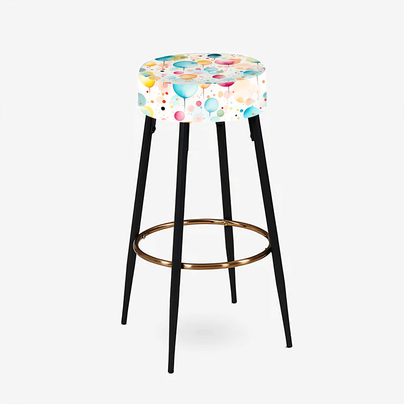 Motif à pois Watercolor Delight - ensemble de 2 tabourets à pois