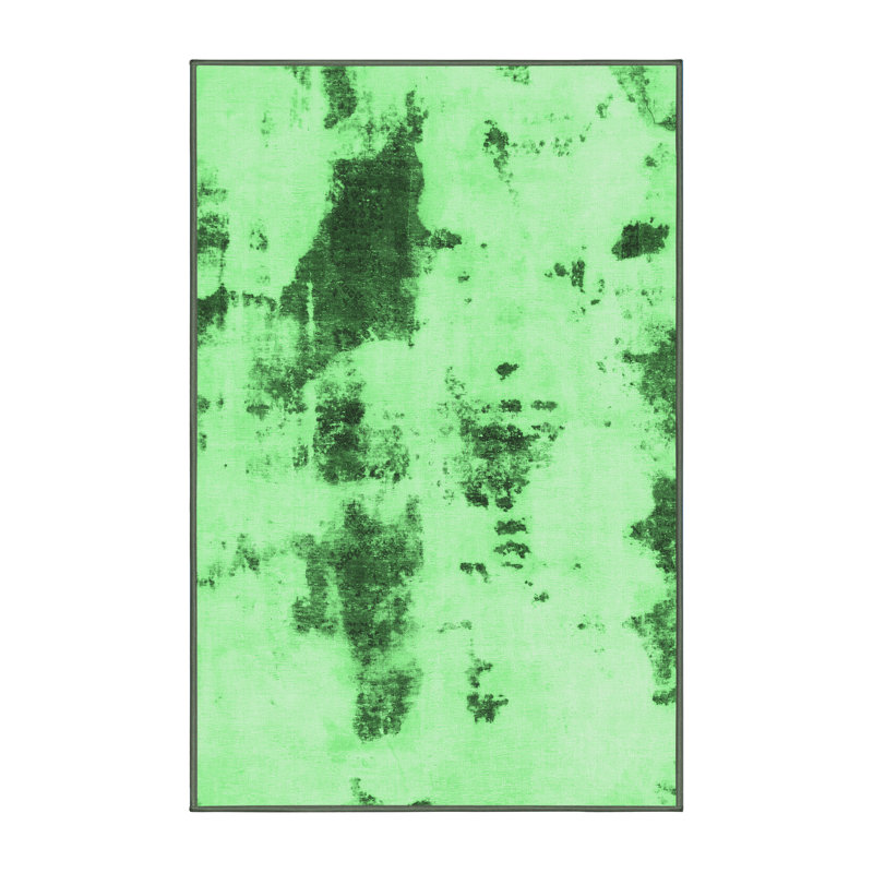 Washable Abstract Indoor Rug, Rectangle 8' x 12'