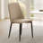 Modern Upholstered Dining Side Chairs,Off-white