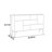 Black Walnut Large Capacity Storage and Sideboard 62.99 " W Solid Wood Sideboard