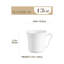 Ensemble de grandes tasses en porcelaine 390 ml Mario 6 pièces