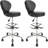 Pearcy Height Adjustable Lab Stool with Foot Rest