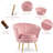Raelynn Velvet Barrel Chair-2112053223