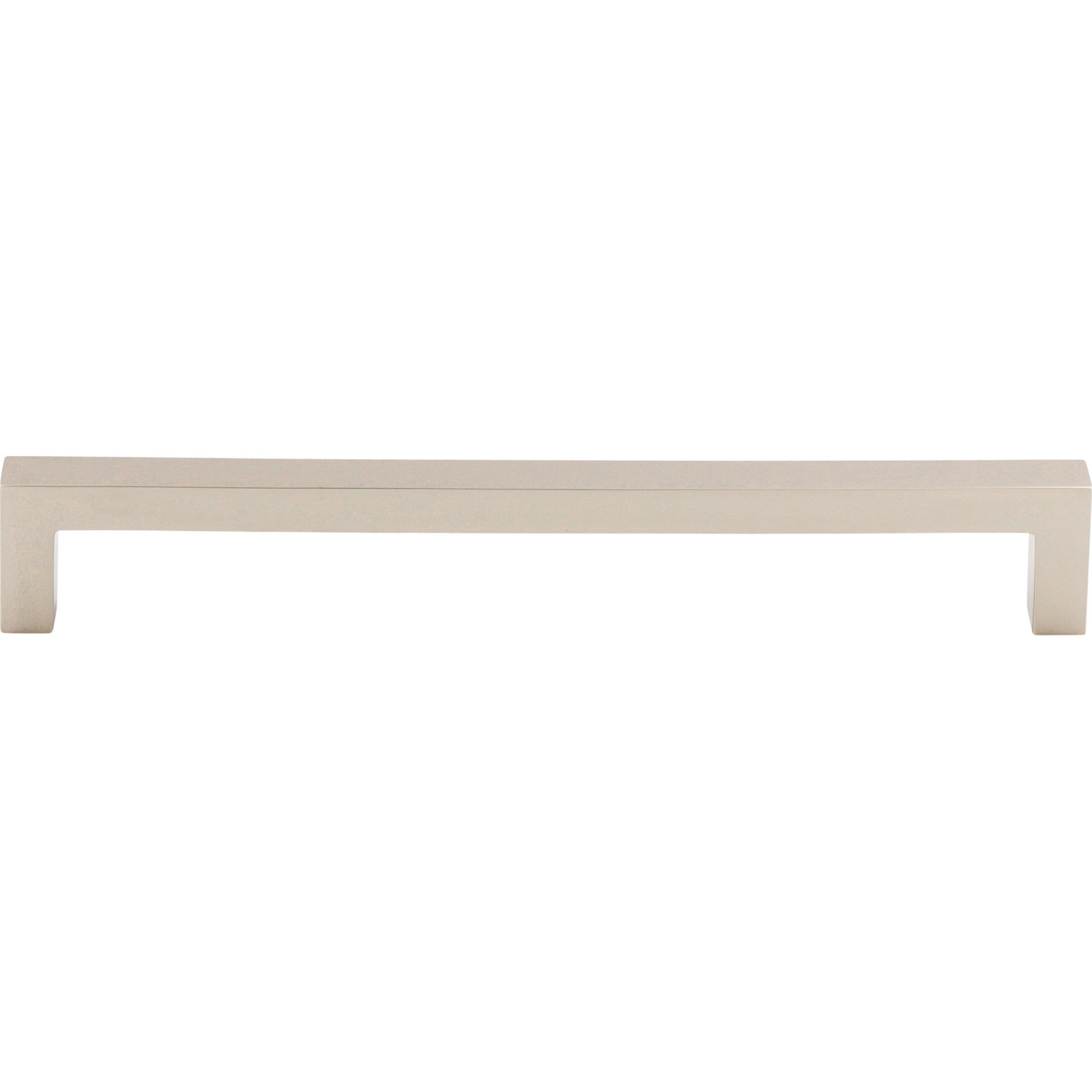 Square Bar pull, Polished Nickel, 7 9/16" Center to Center