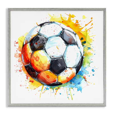  Ballon de soccer, art giclée lumineuse par LSR Design Studio