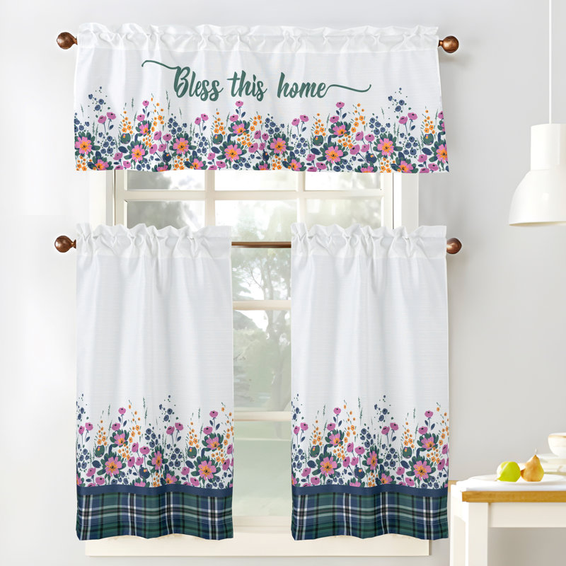 Love Laugh Cucina Kitchen Curtain Set
