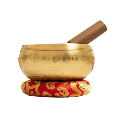 Yoga hits the bowl mats Tibetan Singing Bowl Set Sound Bowl Cushion With Wooden Striker For Yoga Relaxation Mindfulness Chakra Healing Stress Relief