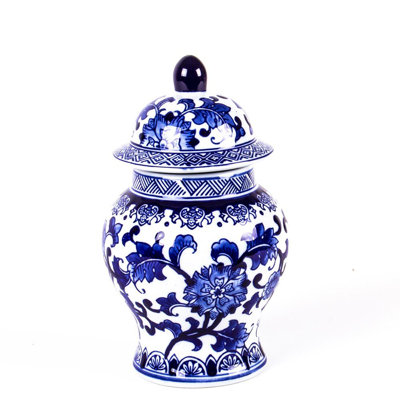 Pot en gingembre bleu en porcelaine