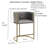 Manhattan 26in. Counter Stool – Tobacco Brown Faux Leather with Brass-Finish Base-504344159-504344152