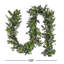 National Tree Company, Winter Garden Eucalyptus Mixed Tip Garland, Battery Operated with Timer-93958250