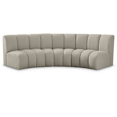Izen Upholstered Curved Sectional Symmetrical