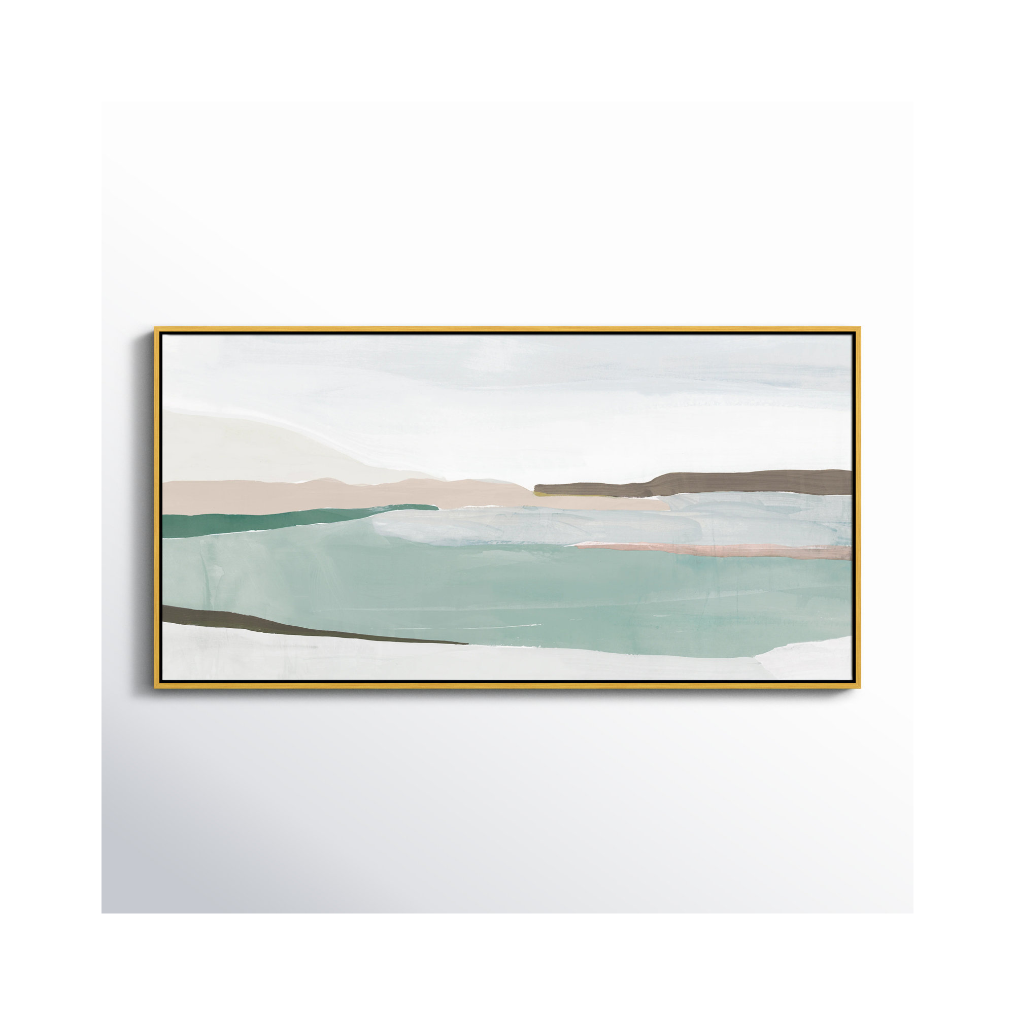 Sole Of The Land II, 25.5" H x 49.5" W x 2" D, Gold