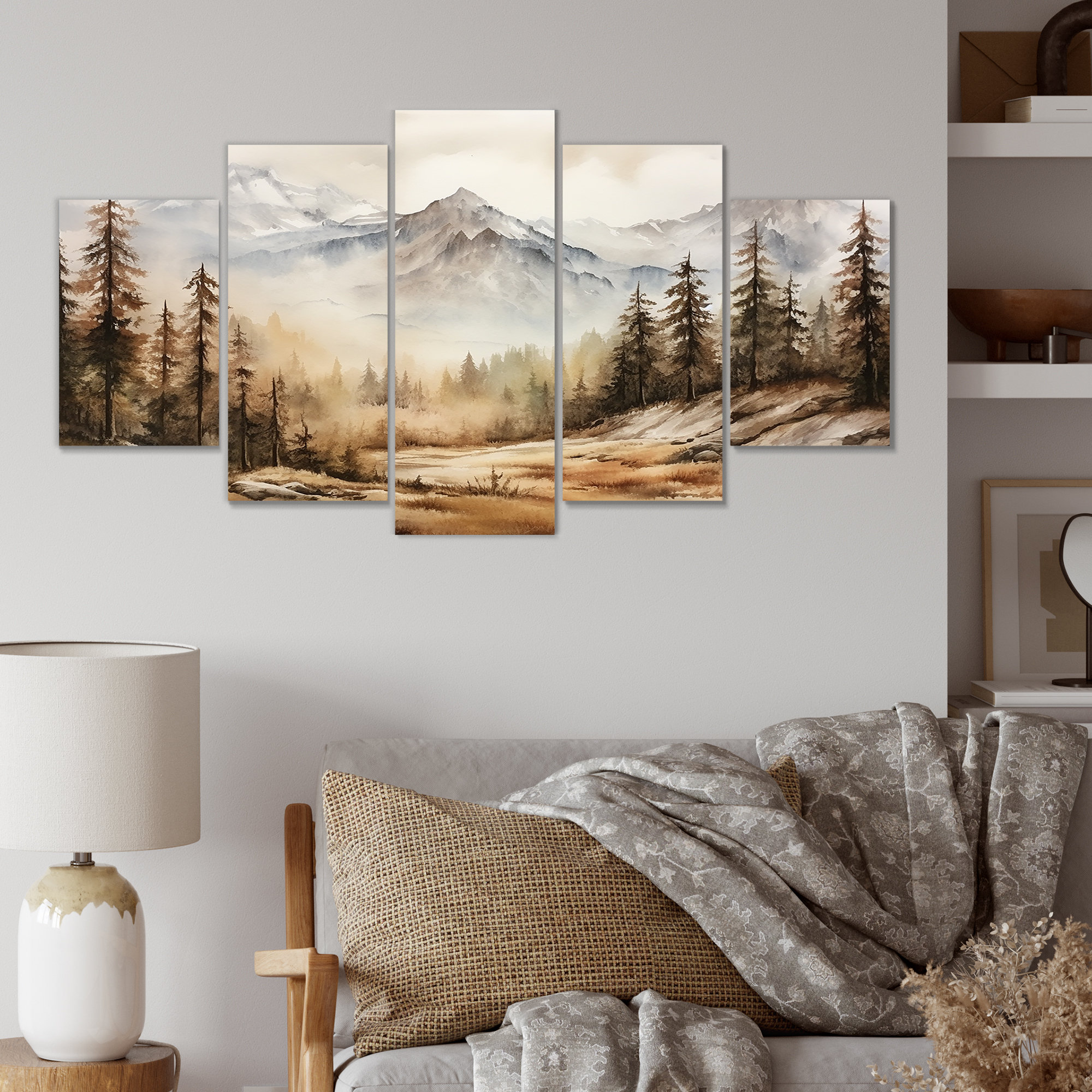 Millwood Pines European Fog Mountain Dream I - Winter Landscape ...