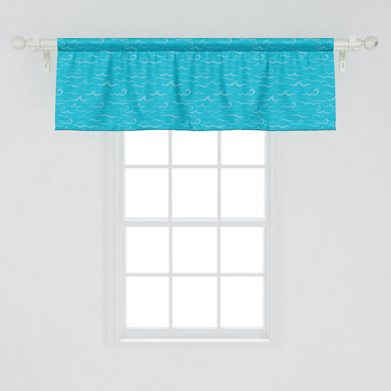 Ensemble de 2 cantonnières bleu marine Ambesonne, L 54 po x L 18 po