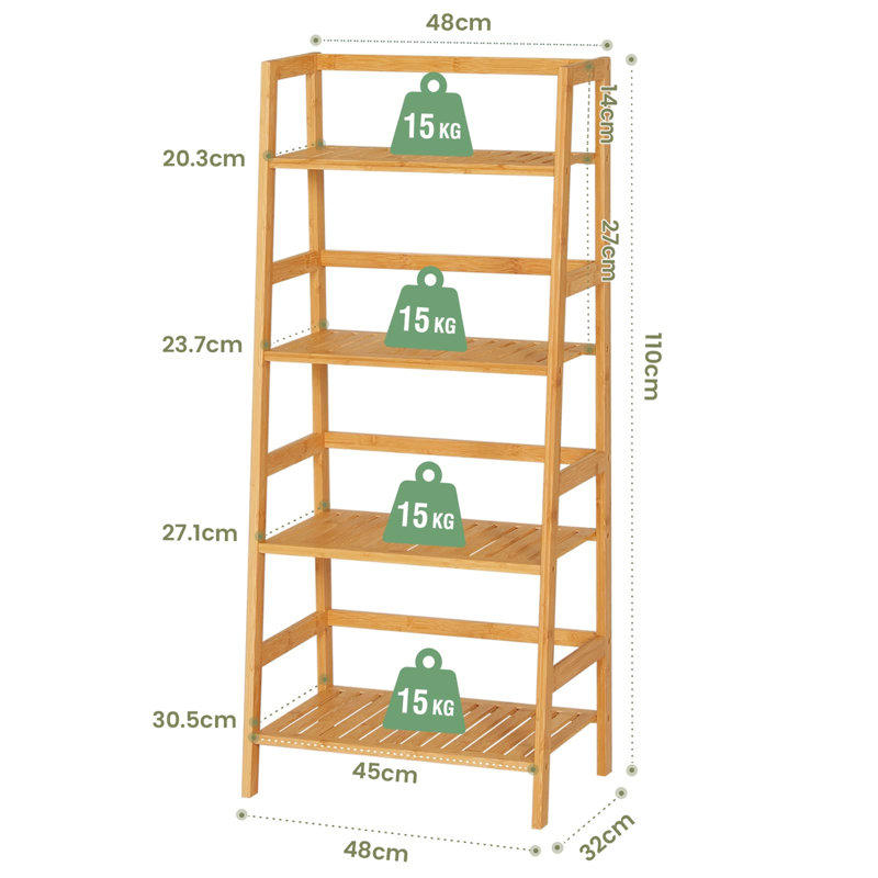 Harpswell 110cm H x 48cm W Bookcase
