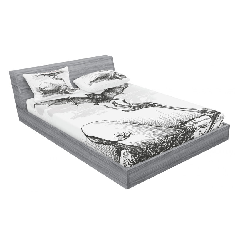 Microfiber Sheet Set, Queen Sheet Set with Fitted Sheet