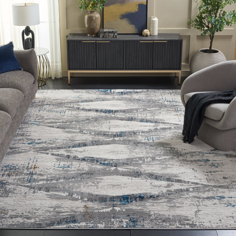 Amelia Cotton Geometric Rug, Rectangle 8' x 10'