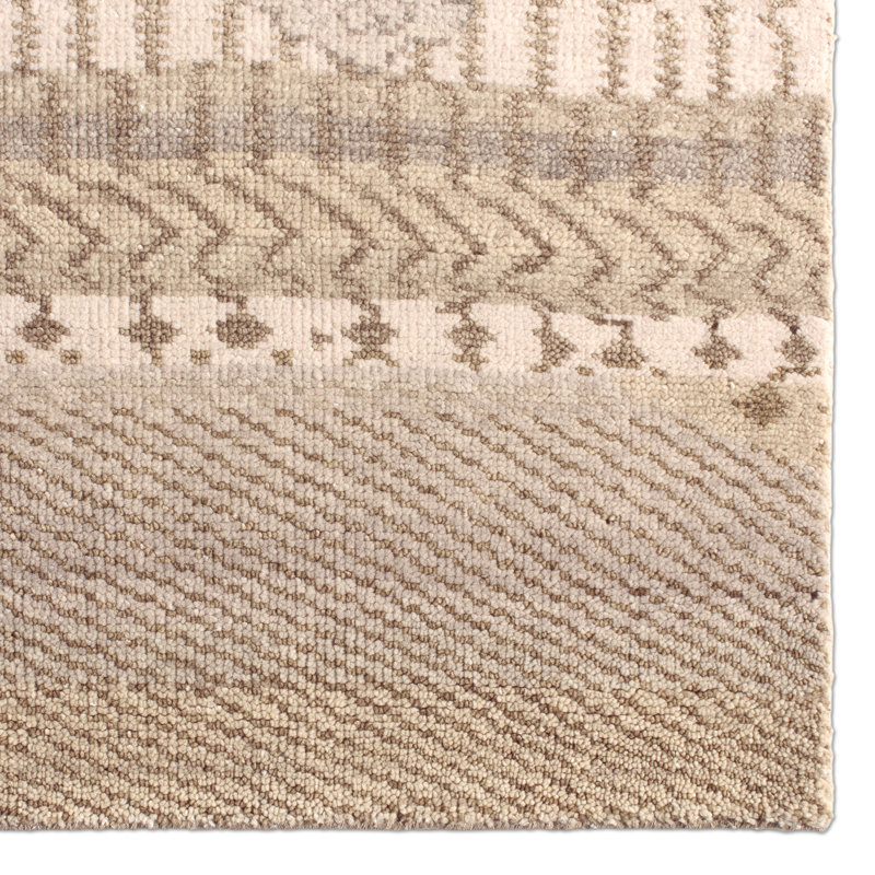 Jaipur Living Roza LIB16 Handknot Ikat Yellow/Tan Area Rug (12'X15'), Rectangle 10' x 14'