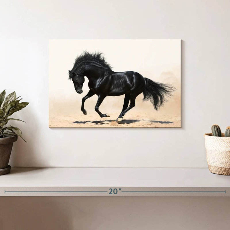 Black Stallion, 8" H x 12" W