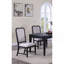 Mobilier de salle à manger traditionnel à rallonge brun foncé 18 po