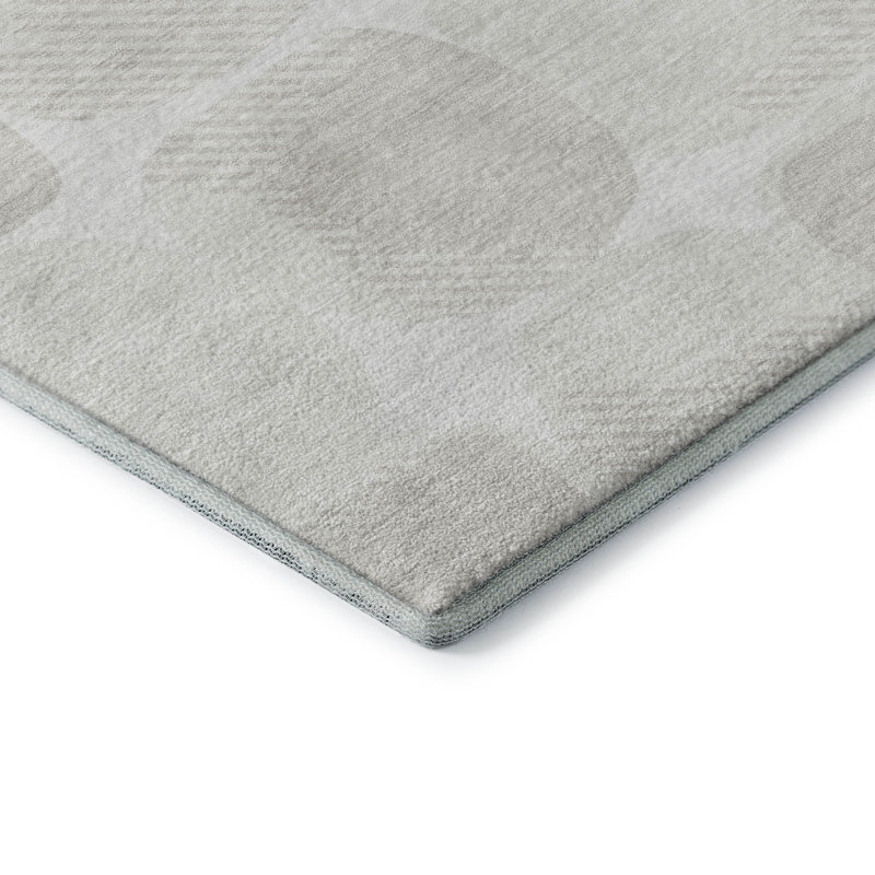 Premium Machine Washable Prisco Ivory Rug, Rectangle 10' x 14'