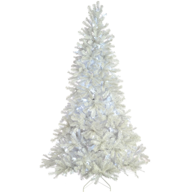 Lighted Artificial Christmas Tree, 5.91ft H x 3.83ft W x 3.83ft D